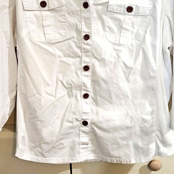 Emily Daniels Womens XL Workwear Minimalist Normcore Western White Shirt - Picture 5 of 9